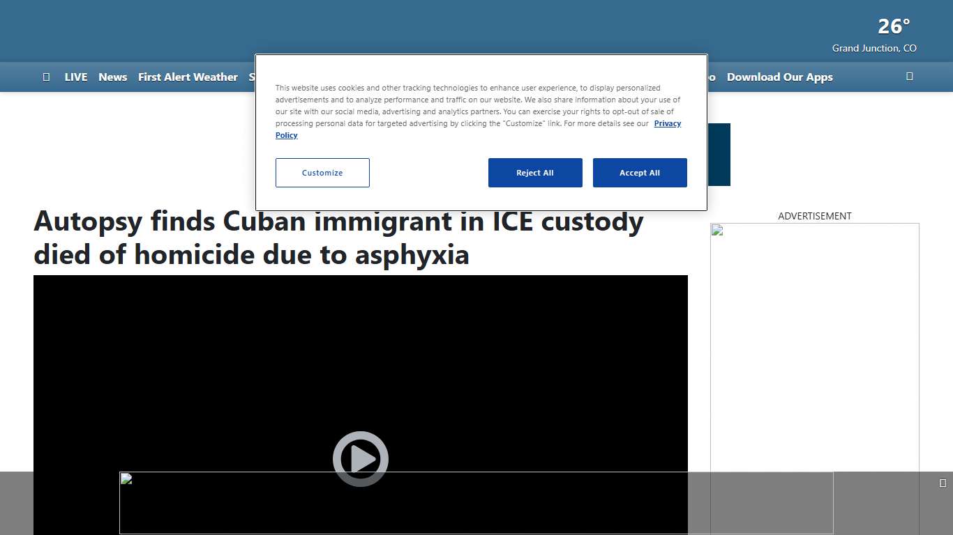 Autopsy finds Cuban immigrant in ICE custody died of homicide due to asphyxia